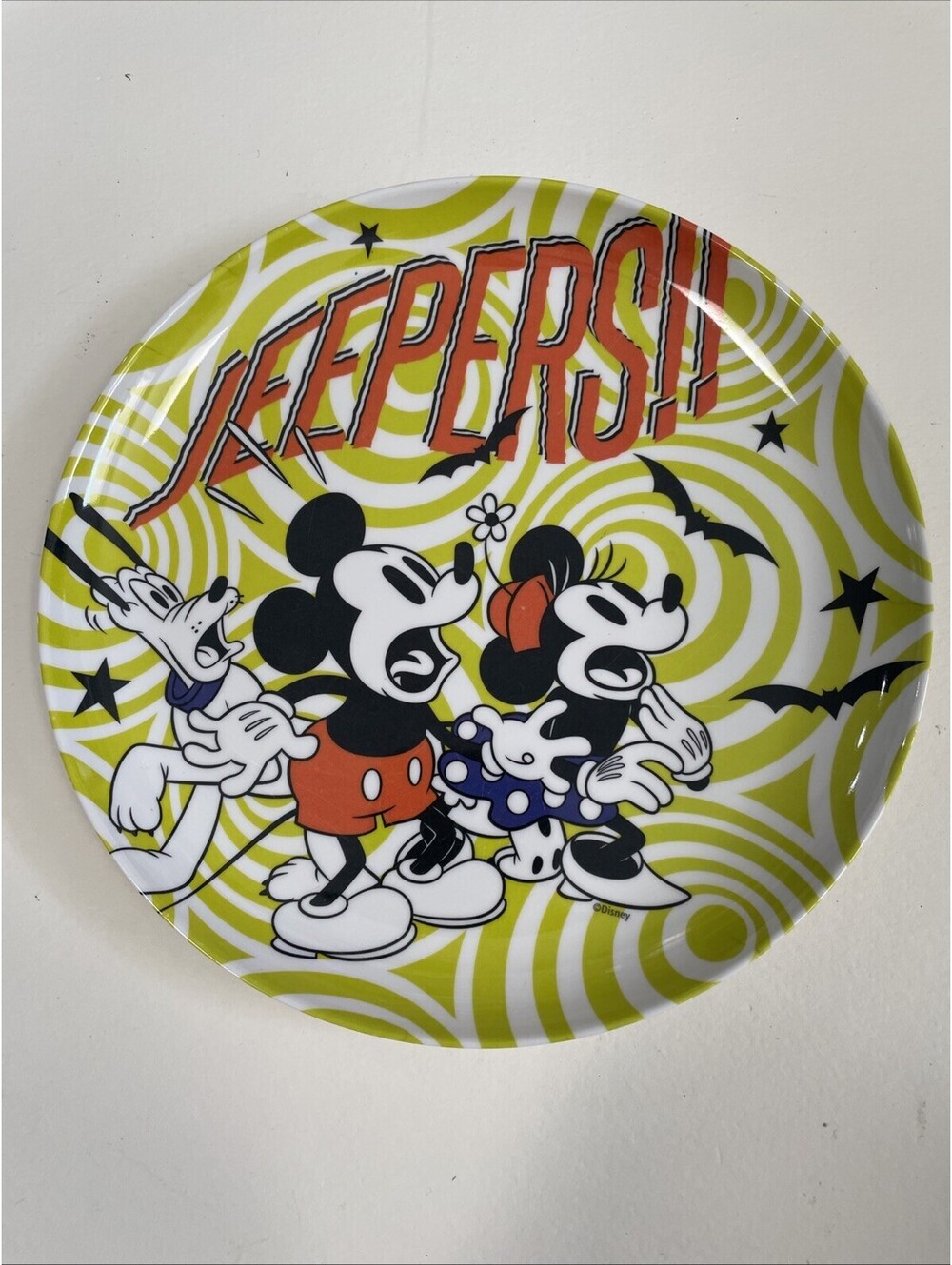Disney Mickey & Minnie Mouse Jeepers!! Melamine Child’s Plate